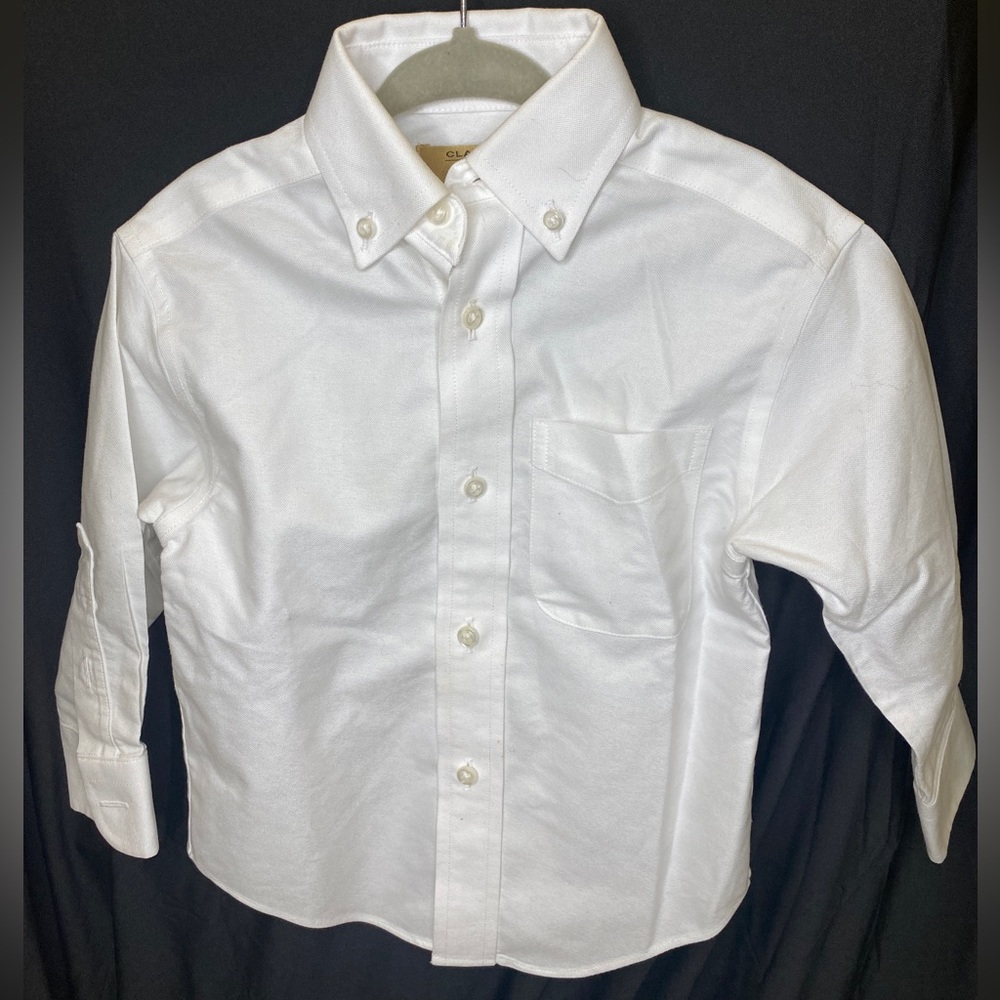 Classic Club Gold Label White Button Down Boys 2T